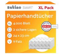 wepa essuie-mains smart, 240 x 230 mm, pli-v, blanc noir