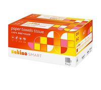 Satino by WEPA Smart 275700 Lot de 250 feuilles de papier essuie-mains 2 couches 100 % recyclé Compatible PT3