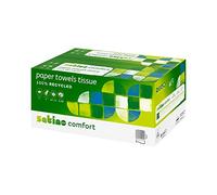 Satino Comfort 277330 Lot de 2 serviettes essuie-mains en papier format PT2 Motif losanges Blanc brillant 20,6 x 24 cm