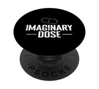 Satire Humoristique sur Une Pilule à Dose Imaginaire PopSockets PopGrip Adhésif