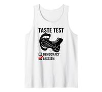 Satire politique Boot Taste test démocratie ou fascisme Débardeur