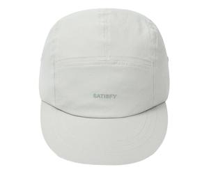 Satisfy - Casquette de trail résistante - PeaceShell Cordura Trail Cap Mist pour Homme en Nylon - Blanc Blanc