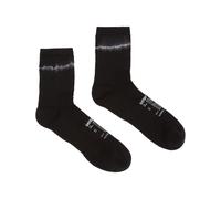 Satisfy - Chaussettes de running en laine de mérinos - Merino Tube Socks Black Tie-Dye pour Homme en Nylon - Taille 39-42 - Noir Noir 39-42