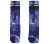Satisfy - Chaussettes de running en laine de mérinos - Merino Tube Socks Dusk Tie-Dye pour Homme en Nylon - Taille 43-46 - Gris Gris 43-46