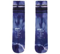 Satisfy - Chaussettes de running en laine de mérinos - Merino Tube Socks Dusk Tie-Dye pour Homme en Nylon - Taille 39-42 - Gris Gris 39-42