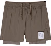 Satisfy - Short de running - Techsilk 8 Shorts Falcon pour Homme - Taille S - Marron Marron S