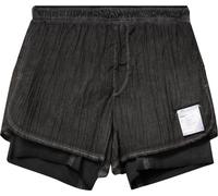 Satisfy - Short de running ultraléger - Rippy 3" Trail Shorts Aged Black pour Homme - Taille L - Noir Noir L