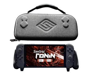 Satisfye - ZenGrip Ronin Slim Bundle, Accessories Compatible with Nintendo Switch & OLED - The Bundle includes: Black Ronin ZenGrip and Grey ZenCase Slim (BLACK)