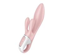 Satisfyer Air Pump Bunny 3 Vibro-Masseur Rabbit | Érotique | 21 cm | 12 programmes de vibration | Rechargeable | Étanche (IPX7) | Silicone doux pour la peau | Jouet sexuel | Sex toys