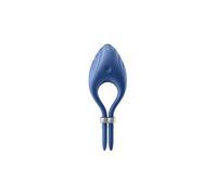 Satisfyer - Anneau vibrant Duelist pour homme - Rechargeable silicone étanche IPX7 - Bleu