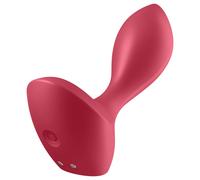 Satisfyer Backdoor Lover - plug anal vibrant rechargeable étanche silicone rouge