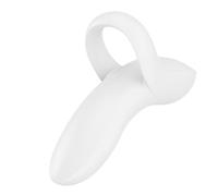Satisfyer Doigt vibrant Bold Lover – Silicone, rechargeable, étanche IPX7, 12 niveaux – Blanc