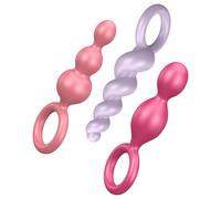 Satisfyer Booty Call - set de plugs anaux - colorés (lot de 3)