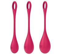 Satisfyer - Boules de geisha - coffret 3 pièces - silicone rouge