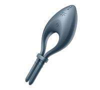 Satisfyer Anneau pénien vibrant Bullseye – Connecté Bluetooth, Silicone médical, Étanche IPX7 – Noir