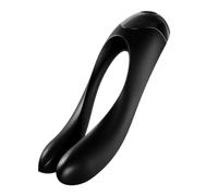 Vibromasseur Intime Pour Doigt, Noir - Satisfyer Candy Cane Finger Vibrator Black