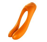Vibromasseur Intime Pour Doigt, Orange - Satisfyer Candy Cane Finger Vibrator Orange