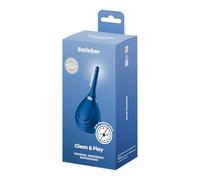 Satisfyer Clean & Play douche anale 180 ml | Valve anti-retour | Hygiène intime & soin anal | Tête de pulvérisation à plusieurs buses | Manche en silicone
