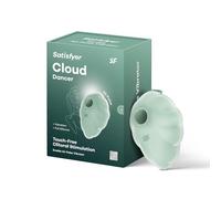 Satisfyer Vibrateur Cloud Dancer Air Pulse, 2 moteurs, 11 modes/12 programmes, IPX7, Vert