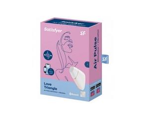 Satisfyer Connect Stimulateur de clitoris Triangle d'amour Blanc / Or