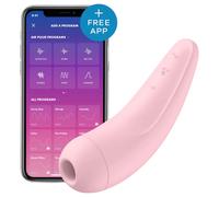 Satisfyer Curvy 2+ - Stimulateur clitoridien à ondes d’air contrôlé par application (rose)