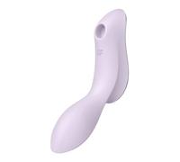 Satisfyer Curvy Trinity 2 Vibrateur à Ondes de Pression | Gode Vibro Masseur | Sex Toýs Femme | Stimulation ciblée du Point G et du Clitoris | Sex Toys étanche (IPX7) et rechargeable