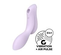 Satisfyer Curvy Trinity 2 - Vibromasseur 2en1 à ondes d'air (violet)