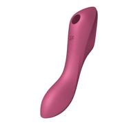 Satisfyer Curvy Trinity 3 Stimulateur Clitoridien Gode Vibro Masseur | Silicone doux pour la peau | Pulsations et Vibrations d'Air | Gode Vibro Masseur | Sextoys femme | Érotique