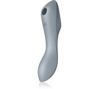 Satisfyer Curvy TRINITY 3 vibromasseur avec stimulateur de clitoris Bluegrey 17.7 cm