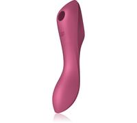 Satisfyer Curvy TRINITY 3 vibromasseur avec stimulateur de clitoris Red 17.7 cm