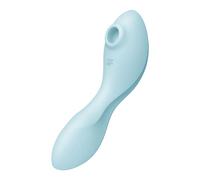 Satisfyer Stimulateur clitoridien Curvy TRINITY 16,4 cm Bleu