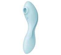 Satisfyer Curvy Trinity 5+ - vibromasseur 2 en 1 connecté - silicone bleu