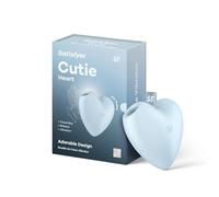 Satisfyer Cutie Heart Vibro-Masseur à ondes de Pression & Vibrations | bleu | Sextoy pour femme | Stimulateur Clitoridien | Étanche (IPX7) | Sex Toys Femme Stimulateur