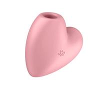 Satisfyer Stimulateur clitoridien Cutie Heart ondes d'air et vibrations étanche (IPX7) Rose