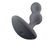 Satisfyer Plug anal vibrant connecté Deep Diver – Silicone gris, contrôle par appli Bluetooth, IPX7