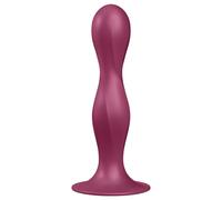 Satisfyer Double Ball-R Rumbly Kinetic Sensattion Gode Rouge 1ut
