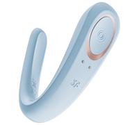 Satisfyer Double Classic - vibromasseur pour couple (bleu)