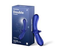 Satisfyer Gode Double Crystal Chaud et Froid Bleu clair 1 unité