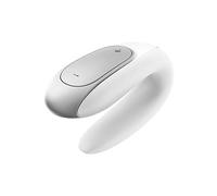 Satisfyer Double FUN vibromasseur pour couple White 9,2 cm