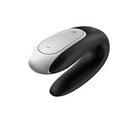 Satisfyer Double Fun Connect App, 9,5 cm, avec App, couleur:noir
