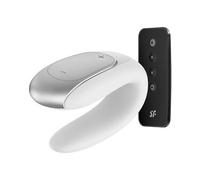 Satisfyer Double Fun Vibromasseur Couple White Bluetooth App 1pc