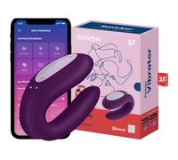 Satisfyer Double Joy Vibrateur à double stimulation, Purple