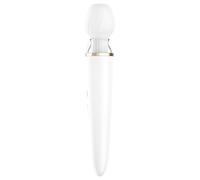 Satisfyer Double Wand-er - Vibromasseur massant contrôlé par application (blanc)