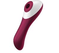 Satisfyer Dual Crush Gode 2:1 Vibro-Masseur + Toy à ondes de Pression Vibro | 2 Moteurs pour des Vibrations et une Stimulation profondes | Gode Vibro Masseur | Sextoys femme | Érotique