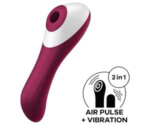 Satisfyer Dual Crush - stimulateur vaginal et clitoridien rechargeable - rouge