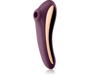 Satisfyer Dual KISS vibromasseur avec stimulateur de clitoris Wine red 18,8 cm