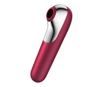 Satisfyer Dual Love Vibromasseur Connect App Clitoridien | rose vif | Vibromasseur à ondes de pression femme | Vibromasseur à poser | Sextoy pour femme | Commande via Application | Érotique