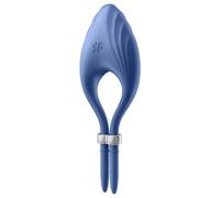 Satisfyer - Anneau vibrant Duelist pour homme - Rechargeable silicone étanche IPX7 - Bleu