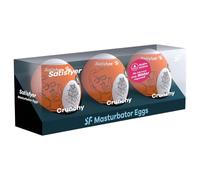 Satisfyer Egg Crunchy - œuf masturbateur homme - lot de 3