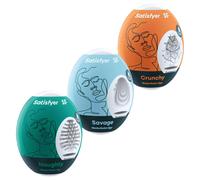 Satisfyer Egg NSC - œuf masturbateur homme - lot de 3